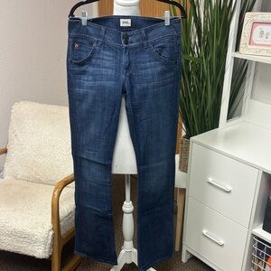 Hudson Jeans Dark Blue Straight Leg Women's Jeans